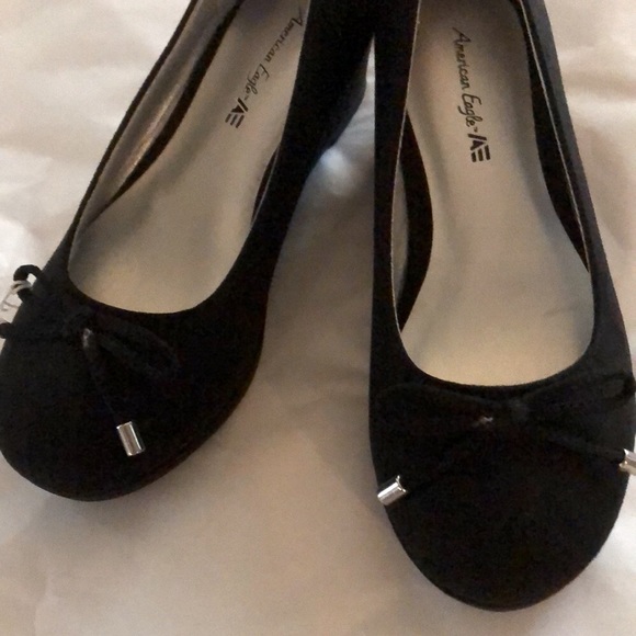 Shoes girls new size 11M black slip on American Eagle by Payless man made - Picture 6 of 6